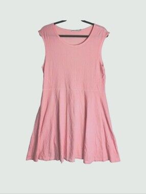 Raffi Faded Pink Cotton Sleeveless Sundress